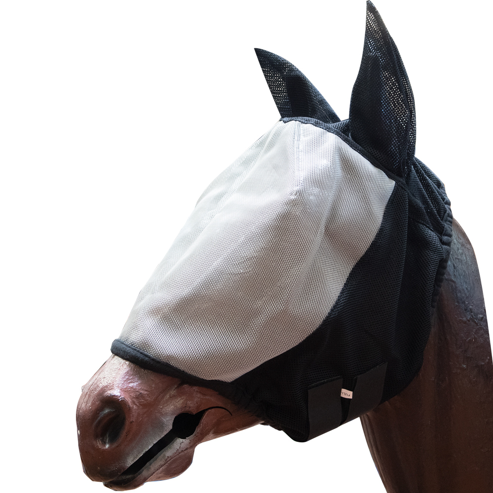 Masque Anti-mouches Pour Cheval Pro-Force Avec Oreilles - Gris - Manna Pro