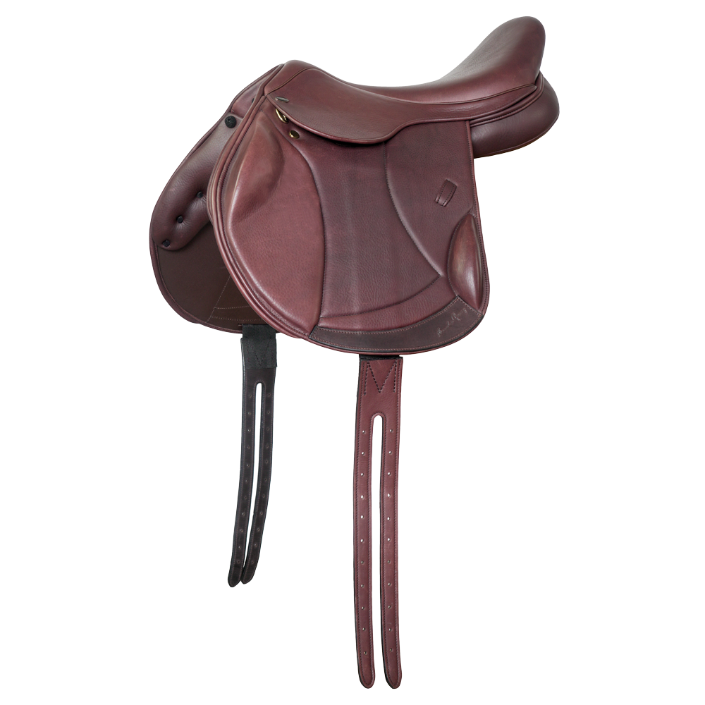 Globe International Selle de cheval en cuir véritable anglais 35,6 cm à